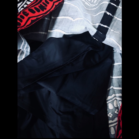 TALBOTS Multi Color Cotton Midi Skirt - Picture 4 of 6